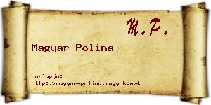 Magyar Polina névjegykártya