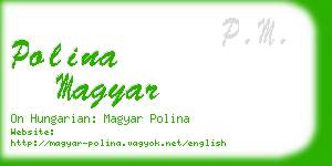 polina magyar business card